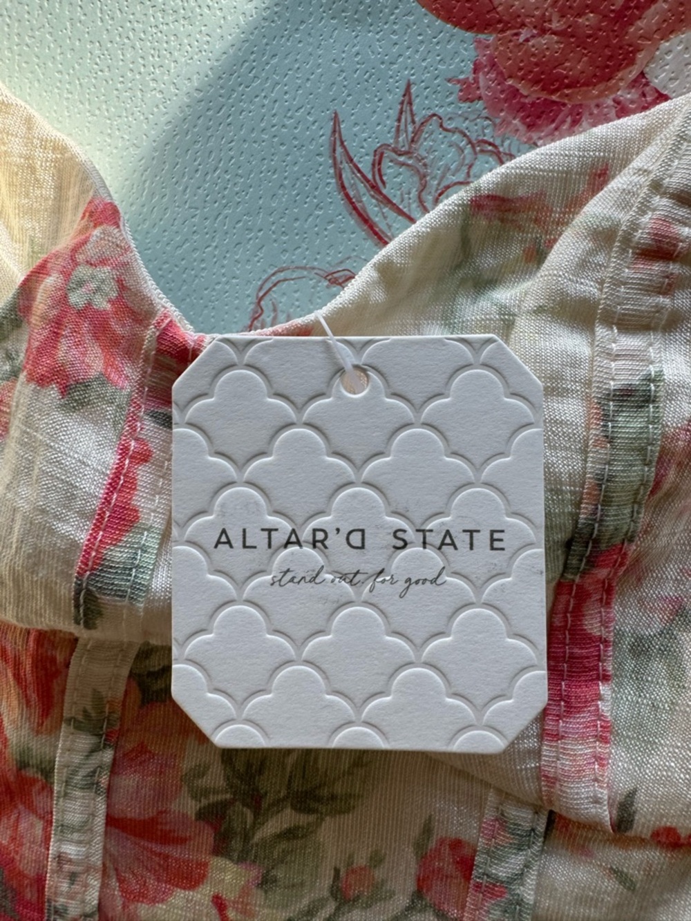 Altar'd State Virelle Mini Floral Dress - NWT and gift bag! - Picture 4 of 14